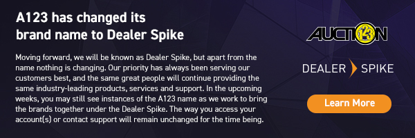 Auction123 Rebrands as Dealer Spike